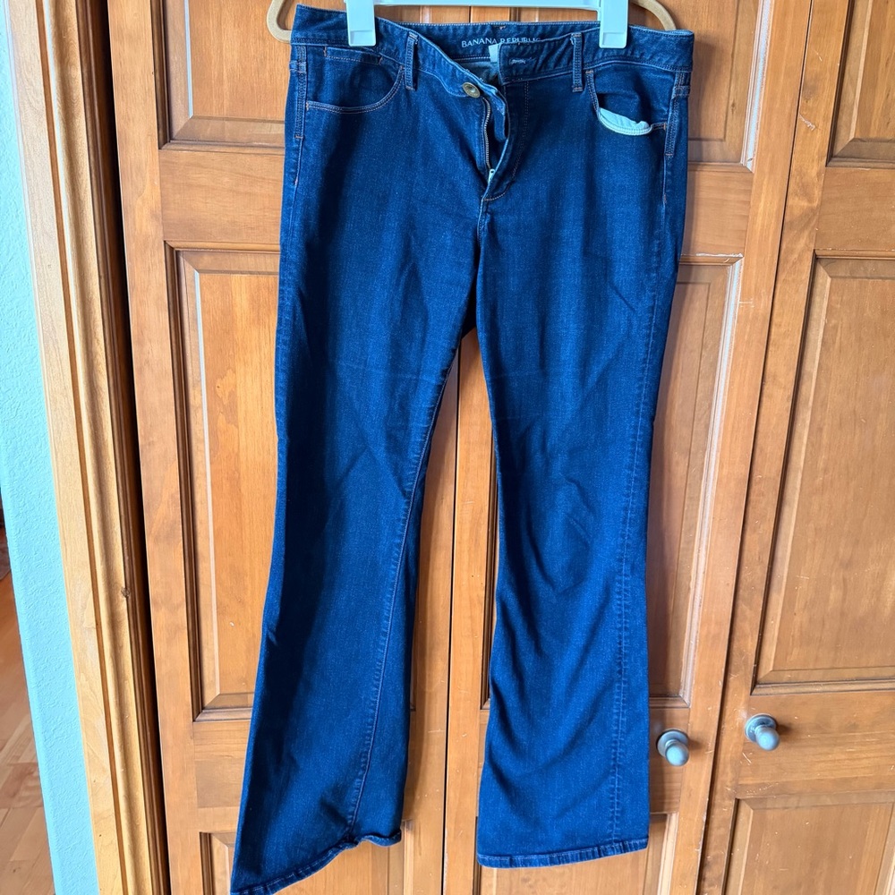 Banana Republic Dark Blue Flare Jeans
